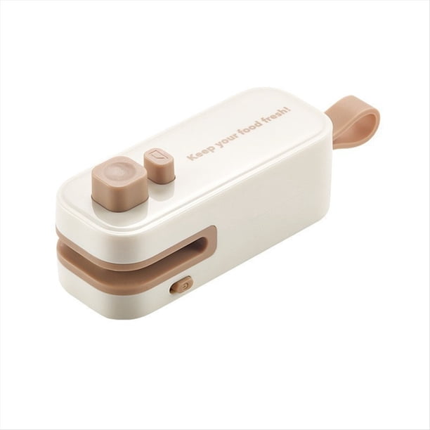 Mini Sellador y Cortador de Bolsas Portátil, Recargable por USB, para Almacenar Alimentos, Refrigerios y Dulces A