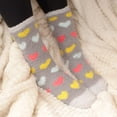 thumbnail image 3 of Women's Soft and Cozy Fuzzy Assorted Crew Socks, 3 Pairs, Assortment G, 3 of 5
