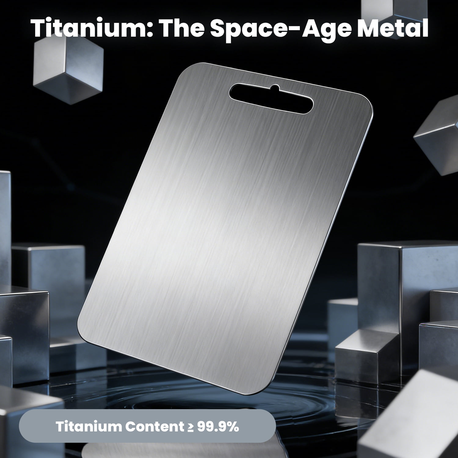 Titanium Cutting Board-3 pack Titanium Cutting Boards for Kitchen/Double Sided Titanium Cutting Mat(S+M+L)