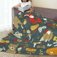 thumbnail image 6 of Sikiie Cute Animal Forest Ultra-Soft Micro flannel Blanket Luxury All Seasons Warm Blanket for Bedding Sofa and Travel (4 sizes)-60"x50", 6 of 7