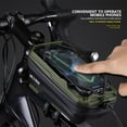 thumbnail image 2 of EVA Hard Shell Mountain Bike Bag Bicycle Front Beam Bag Suitable For 6.1-6.8 " Phones With Rain Cover Quick Release Reflective, 2 of 14