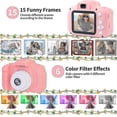 thumbnail image 3 of Kids Camera Underwater Waterproof Digital Camera For Kids 2 Inch Ips Screen X200 Hd Kids Video Action Camera For 3-10 Year Old Girls Boys Gift, 3 of 4