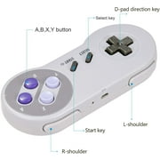 2.4 GHz Wireless Controller for SNES Classic Edition&NES Classic Edition,LUXMO Wireless SNES USB Classic Controller Gamepad for Windows Laptop PC Mac Raspberry PI System(2 Pack)