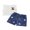 White, variant on BemeyourBBs Toddler Baby Girls Summer Clothes Little Girl Cherry Denim Outfits 3D Cherry Lettuce Trim Ribbed Tank Tops and Elastic Embroidery Jeans Denim Shorts Set
