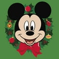 thumbnail image 2 of Men's Mickey & Friends Christmas Wreath Mickey  Graphic T-Shirt, 2 of 3