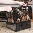 thumbnail image 7 of Haiem Whimsical Halloween Skeletons Print Toaster Covers 4 Slice Wide Slot,Bread Dust Cover & Fingerprint Protection,Bread Machine Cover,Appliance Covers, 7 of 7