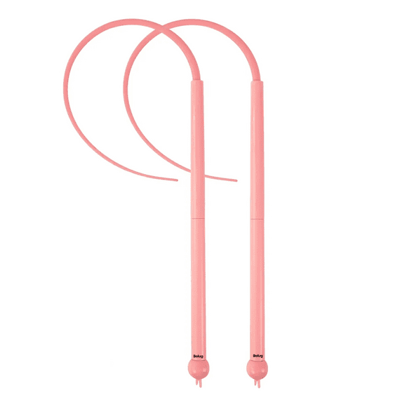 2pz Juguete Interactivo Para Gatos Cola De Rata De Silicona Belug,Rosa