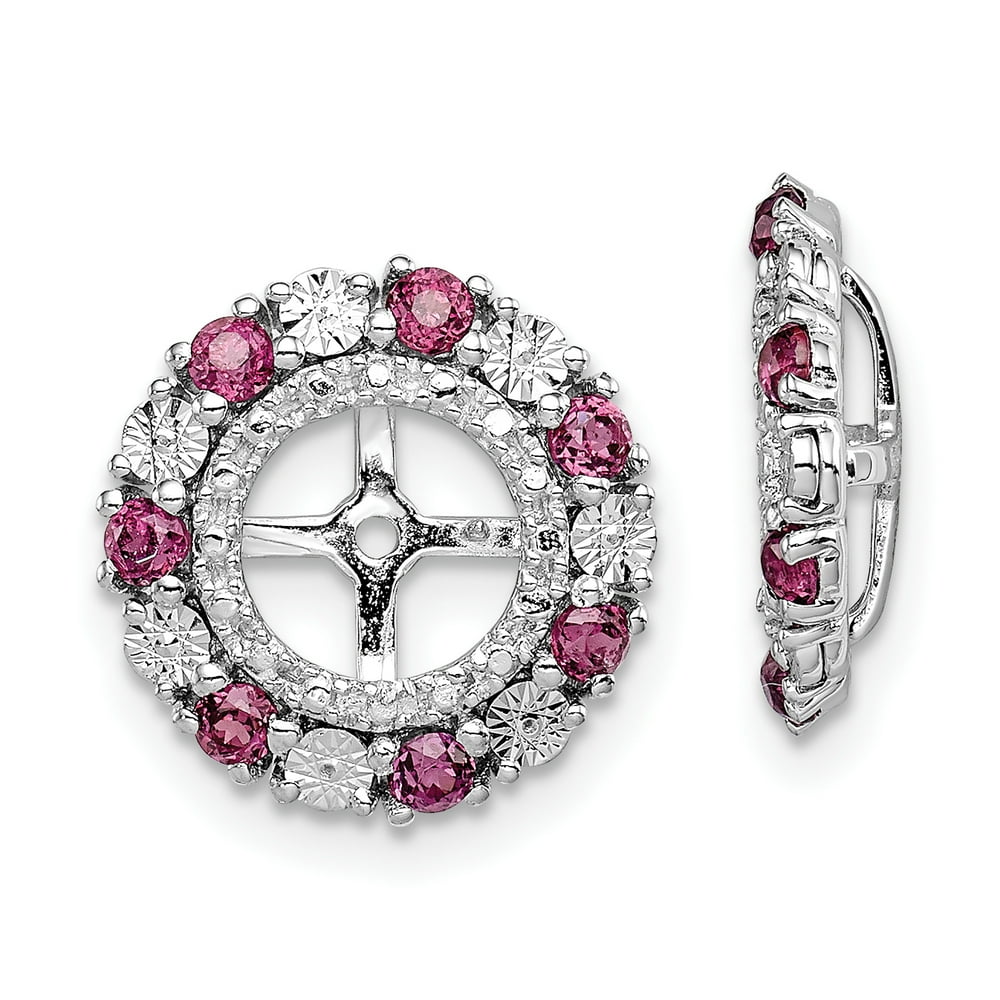 Princess cut earring jackets Clearance