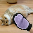 thumbnail image 2 of 2-in-1 Dog Grooming Glove - Dual Sided Pet Brush with Rubber Paw & Velour, Grooming Mitt for Brushing, Massaging & Shedding Control for Dogs & Cats, 2 of 5