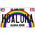 thumbnail image 2 of Hoaloha Hawaii Novelty Metal License Plate 7" x 4" Motorcycle, 2 of 2