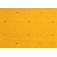 thumbnail image 1 of Ahgly Company Machine Washable Indoor Rectangle Abstract Yellow Contemporary Area Rugs, 3' x 5', 1 of 4