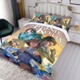 thumbnail image 3 of La Leyenda de Korra Conjunto de sábanas temático, trío de piezas, cómodo y amigable con la piel, diseño único, regalo de decoración para el hogar para familiares, amigos y fans,173cm *218cm, 3 of 6
