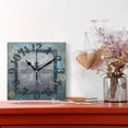 thumbnail image 2 of Dragonfly Frame Flowers Wall Clock Square Silent Non Ticking Battery Operated Clock for Home Bathroom Kitchen Bedroom Living Room, 2 of 8