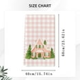 thumbnail image 3 of Pink Christmas Kitchen Dish Towel Set, Retro Pink Absorbent Dish Tea Towels Quick Dry Cloth, Cute Santa Elk Hand Towel Bar Hand Dishcloths Decorative Bath Towel for Women Friends, 3 of 4