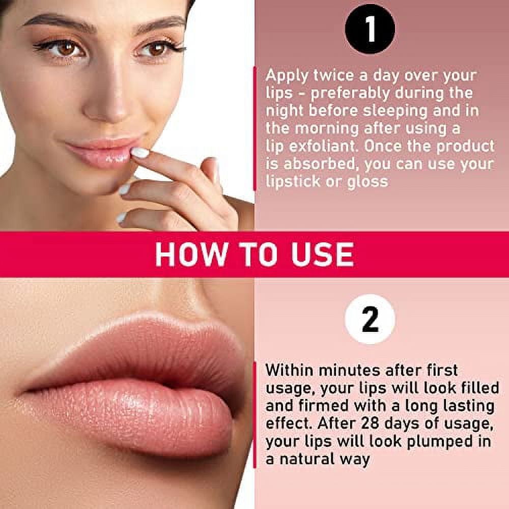 Vitasei Lip Boost Plumping Lip Gloss (0.17 Fl Oz) -Hydrating Lip Enhancer w/Hyaluronic Acid, Collagen Peptides & Coconut Oil -Natural Lip Plumper Serum for Voluminous & Pouty Lips within 28 Days(2pck)