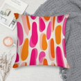 thumbnail image 5 of Red And Orange Modern Art Geometric Pillow Covers,Red And Orange Modern Art Geometric Throw Pillow Covers 18"×18" ,Living Room Sofa Couch Pillow Covers,Decorative Pillow Covers, 5 of 7