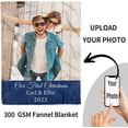 thumbnail image 4 of Custom Blanket with Photo Personalized Blankets and Throws Picture Blanket for Mothers Day Birthday Customized for Mom Dad Couple Girlfriend Boyfriend Wife Husband Blankets, 4 of 5
