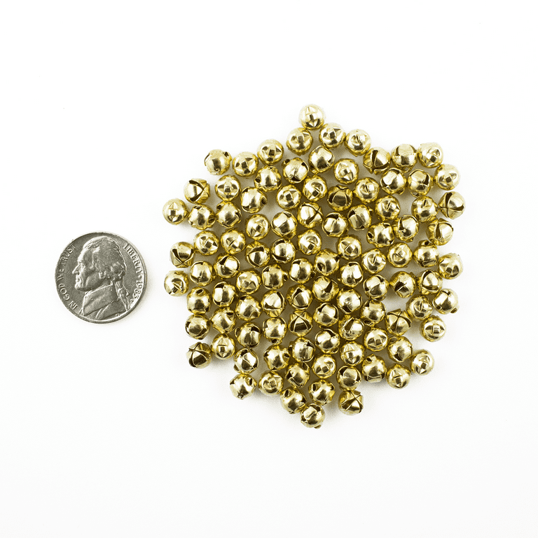 0.5 Inch Gold Craft Jingle Bells Bulk