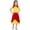 Red&Yellow, variant on CHICTRY Kids Girls Lyrical Worship Dance Dress Contrast Color Ballet Dress Ballroom Dance Performance Costume A Hot Pink&Lavender 10