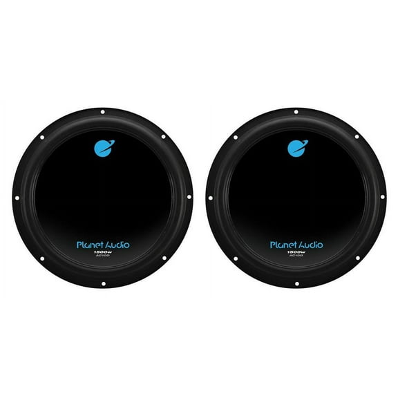 Planet Audio AC10D 10" 1500 Watt 4 Ohm Dual Voice Coil Car Audio Subwoofer, Pair