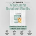 thumbnail image 3 of Avid Armor 11"x25' Vacuum Sealer Rolls, 4 Rolls, BPA-Free Food Saver Bags for Food Storage, 3 of 8