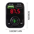 thumbnail image 4 of TACILIP Dual USB In-Car Adapter Wireless Bluetooth Kit QC3.1 Fast USB Charger Hands FM Bluetooth Transmitter, Gifts for Her, 4 of 6