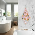 thumbnail image 2 of Yayeee 2 Pack Hand Towels for Bathroom 100% Cotton 16" x 28" Soft Absorbent Kitchen Towel, Cartoon Oranges, 2 of 7