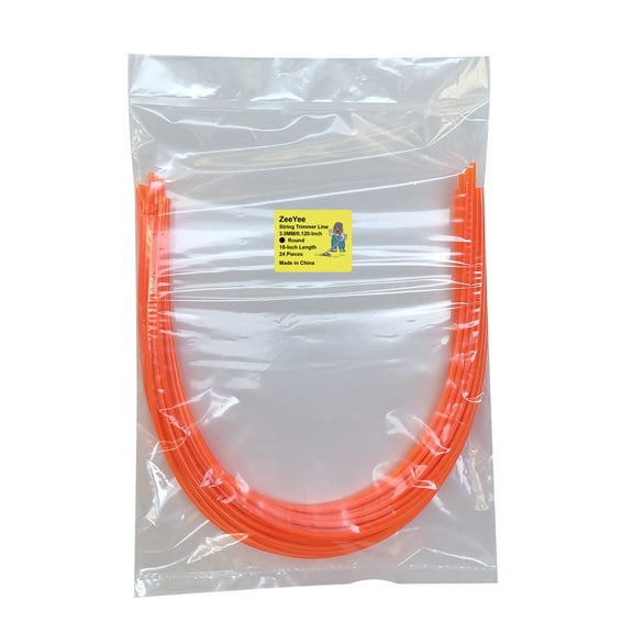 ZeeYee 24 Piece PreCut Round .120 Inches by 18 Inches Length String Trimmer Line