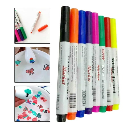 Magical Water Painting Pen Water Floating Doodle Pens Kids Montessori  Drawing Markers Early Education Toys Whiteboard