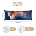 thumbnail image 3 of Fotbe Galactic Dog Swirls Art Funda para Almohada Corporal con Diseño, Funda de Microfibra Ultrasuave de 20x54 Pulgadas, Ropa de Cama Elegante, 3 of 7