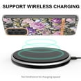 thumbnail image 5 of SaniMore for Samsung Galaxy A53 5G Case, Flexible TPU Magnetic Cover Support Wireless Charging Slim Flower Grass Pattern Shockproof Protective Shell for Ladies Women Girls, Rosegold Flowers, 5 of 9