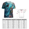thumbnail image 2 of Mermaid Glitter Fish Scale Girls Women's T-Shirt Short Sleeve T Shirts Tops Tee Ladies Loose T, 2 of 6