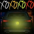 thumbnail image 2 of 1PC XO Reflective Safety Warning Signs Car Stickers Waterproof  Auto Trunk Bumper Window Body Vinyl Decals Vehicle Decoration, 2 of 9