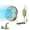 Green suction cup style, variant on Usb Fan for Car Powerful Blower Air Circulation Adjustable | 3-Speed Electric Fan for Car Vehicle Truck RV Camping Home