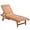 Natural Wood, variant on Red Wood Chaise Lounge Chair with Pull-Out Table, 3-Position Reclining Backrest, Rolling Wheels for Poolside Patio, 71.7L x 23.6W x 13.8H
