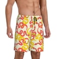 thumbnail image 2 of Kdxio Snake Print Mens Sleep Shorts Bottoms Soft Comfy Pajama Wear Pants with Drawstring Pockets, 2 of 7