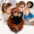 thumbnail image 3 of Punch Monkey Plush 19.7 Inch - Stuffed Monkey Plush & Monkey Stuffed Animal - Monkey Toy & Cute Plush Collectible for Adult Desk Decor, 3 of 6