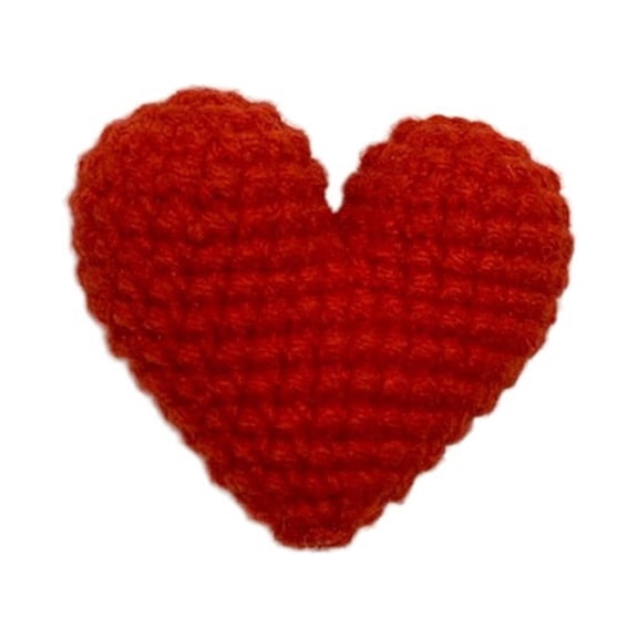 sdhkgrrt under $5 Crocheted Heart Gift, Crocheted Heart Gift, Pocket Hug Handmade Ornament, Small Knit Keepsake Token, Removable Card for Message, Organza Bag Packaging, Friendship Love Present