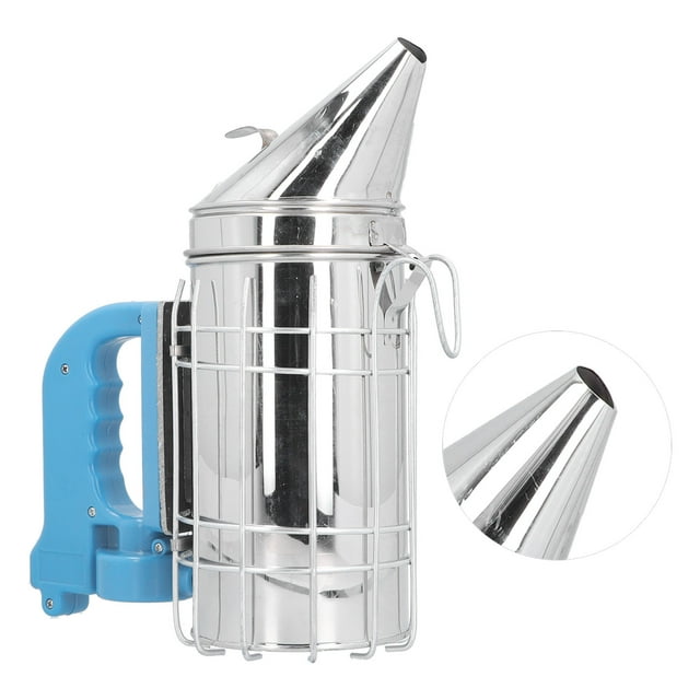 Beehive Smoker, Beekeeping Smoker Electric Large Smoke Volume Powerful Motor With Blue Handle For Beekeepers For Apiculture For Bee