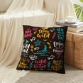 thumbnail image 4 of LALILO Throw Pillow Covers Lettering And Modern Brush Calligraphy Cushion Cover 18" x 18", 2 Pack, 4 of 6