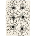 thumbnail image 2 of SAFAVIEH Soho Megan Floral Wool Area Rug, Ivory/Black, 6' x 6' Square, 2 of 10