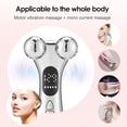 thumbnail image 5 of Professional Electric Facial Roller Massager with Smart LED Display, 3D Y-Shaped Contouring Tool for Personal Wellness and Skincare Routines, Portable Multi-Mode Body Care Wand, Silver, 5 of 5