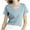 Blue-05, variant on Mittory Womens Cap Sleeve Crop Tops Cotton V Neck T Shirt Loose Fit Short Sleeves Tee Summer Fashion Clothes