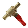 thumbnail image 3 of Brass Ball Valve 6/8/10/12/14mm Hose Barb Valve Switch Inline Water Oil Air Gas Line Ball Valve Pipe Fittings Coupler Adapter, 3 of 6