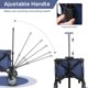thumbnail image 3 of Zimtown Carro Plegable Carro Plegable Carro Utilitario, Azul, 3 of 8