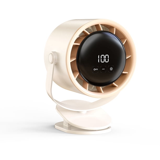 Ventilador Eléctrico Inteligente de Escritorio con Doble Función de Viento, Carga USB, con Clip y Circulación Ajustable en Múltiples Ángulos A