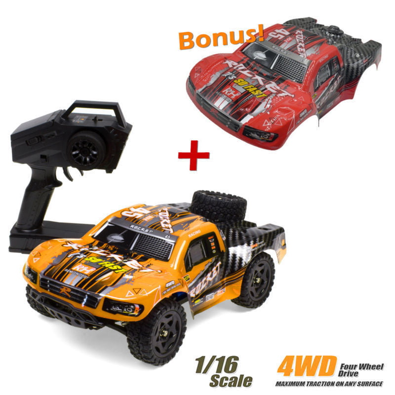 REMO 1621 1/16 50km/h 2.4G 4WD RC Truck Car Waterproof Brushed Short Course SUV 