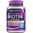 thumbnail image 1 of Suplemento de biotina de 10,000 mcg de Doctor's Recipes para cabello, piel y uñas, 1 of 9