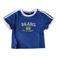 thumbnail image 4 of Yzengfg Baby Tees For Women Tops Brazil Crop Top T Shirts Graphic Tees For Women Vintage 90s Streetwear Shirts, 4 of 5