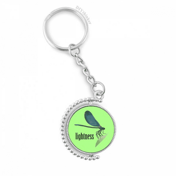 dragonflies insects elegant graceful rotatable keyholder disc accessories chain clip